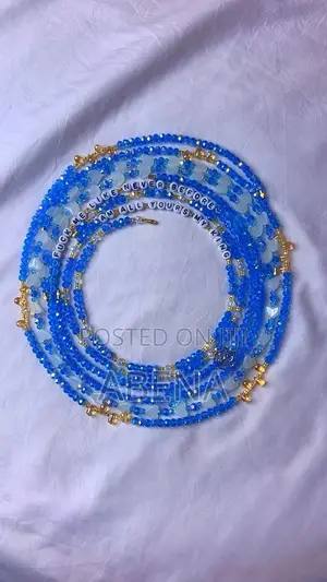 Customizable Blue Waist Beads