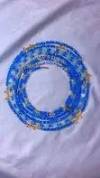 Customizable Blue Waist Beads - 1