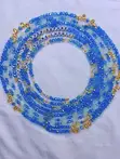 Customizable Blue Waist Beads - 2