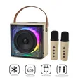 Portable Bluetooth Karaoke Speaker with 2 Wireless Microphones - 2