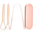 3-in-1 Clinical Stainless Steel Tongue Scraper with Case - 1