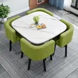 Modern 5-Piece Dining Set with 4 Chairs - 2