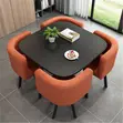 Modern 5-Piece Dining Set with 4 Chairs - 3