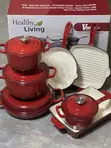7-Piece Healthy Living Cast Iron Dutch Oven Set - 1