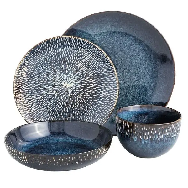Cobalt Blue Dinnerware Set, Service for 4 (16pcs) - 1