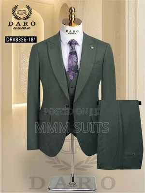 Classic Daro Men's 3-Piece Suit in Teal Green