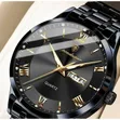 Poedagar 978 Men's Diamond-Studded Watch - Black - 2