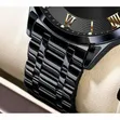 Poedagar 978 Men's Diamond-Studded Watch - Black - 3
