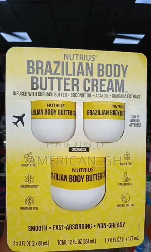 Brazilian Body Butter Cream (3-Pack)
