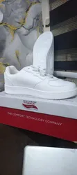 Men's White Leather Sneakers - 2