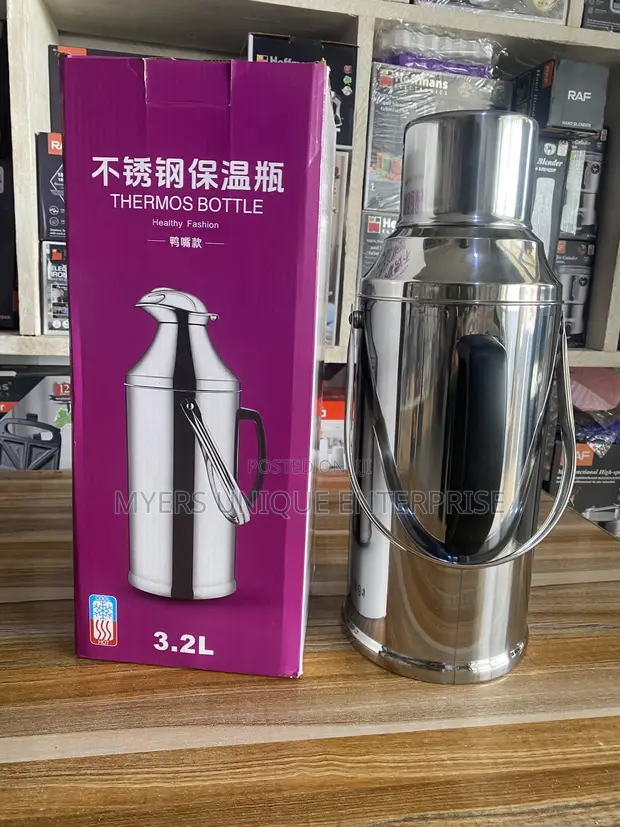 Original 3.2L Stainless Steel Thermos Bottle - Duck Mouth Pour - 1