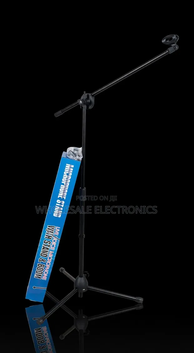 Professional Adjustable Tripod Boom Microphone Stand - 1