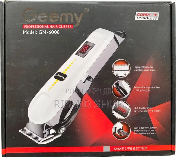 Geemy Cordless Professional Hair Clipper GM-6008 - 1