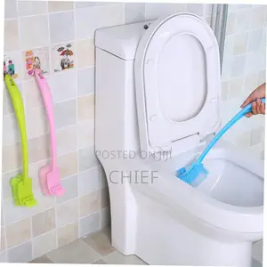 Double Sided WC Cleaning Brush with Long Handle