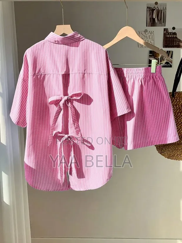 Ladies' A&D Casual Top and Shorts Set - 1