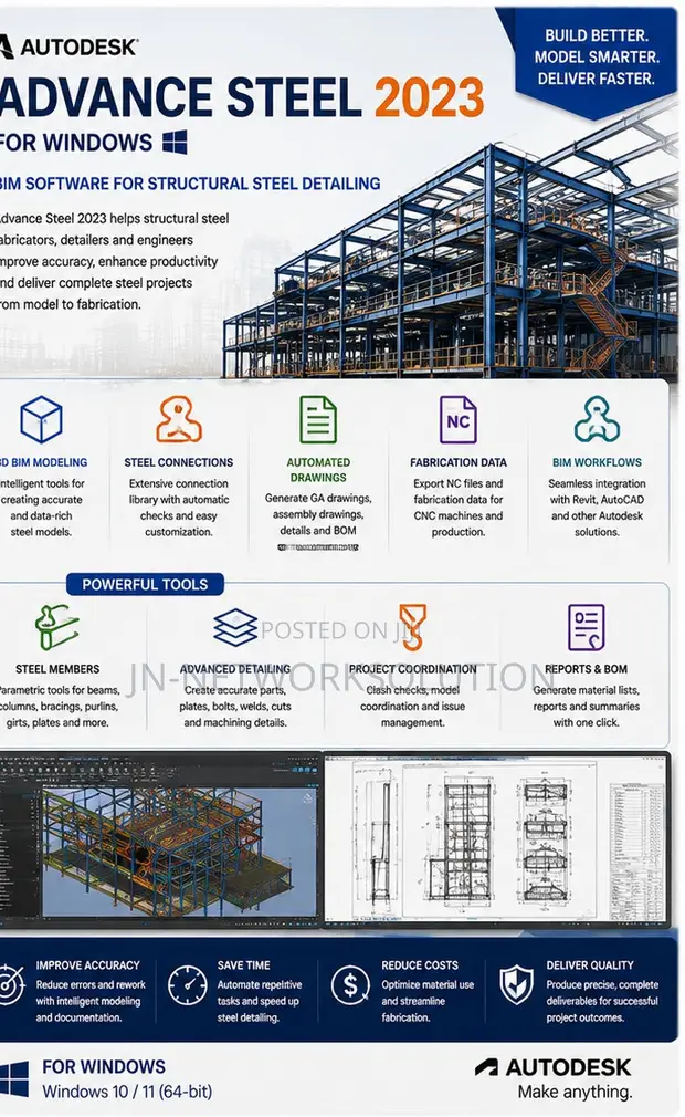 Autodesk Advance Steel 2023 for Windows - 1
