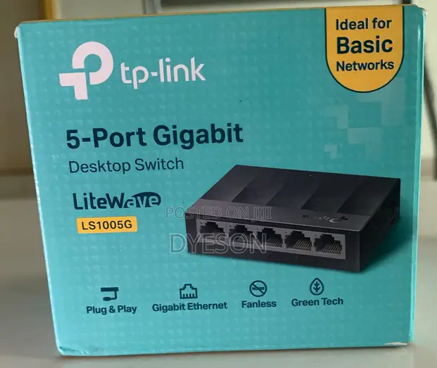 TP-Link 5-Port Gigabit Desktop Switch LS1005G - 1