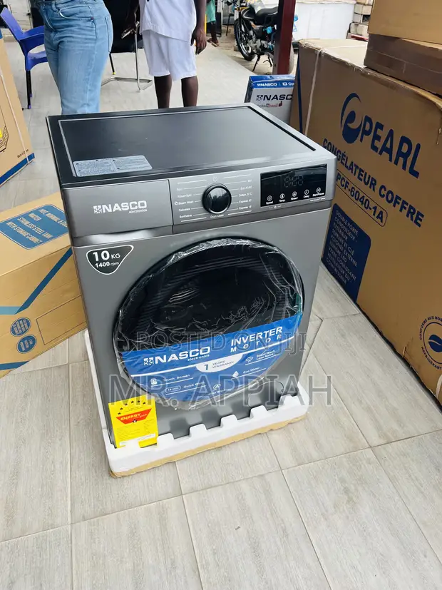 Classic Nasco 10kg Gray Front Load Washing Machine - 1