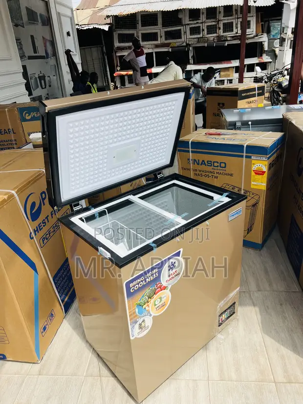 Energy Saving Nasco 150L Single Door Chest Freezer (Gold) - 1