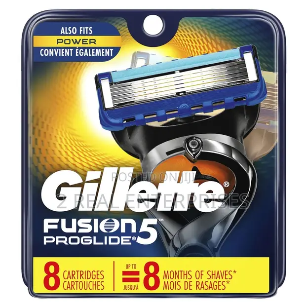 Gillette Fusion5 ProGlide Razor Blade 8 Refills - 1