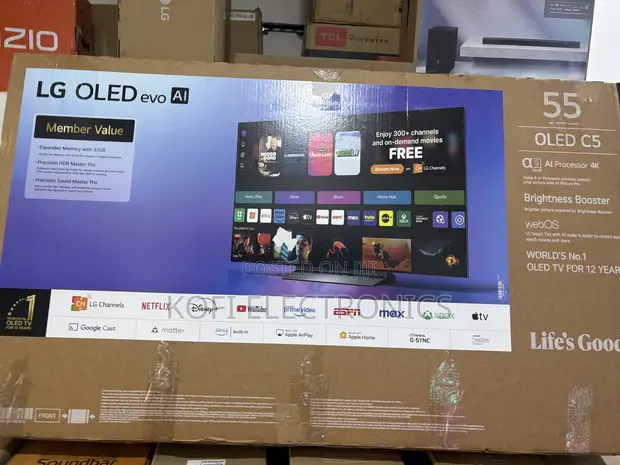 LG 55-Inch OLED Evo AI C5 Series Smart TV - 1