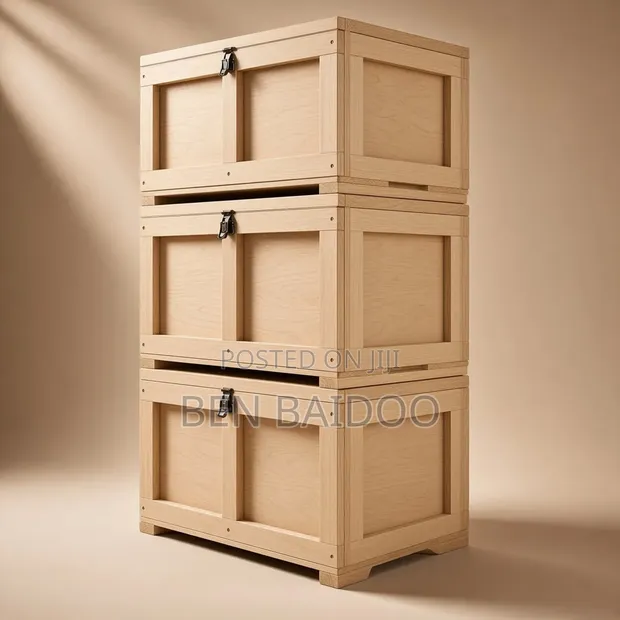 Chop Box for SHS Students (Ghanaian Wood) - 1