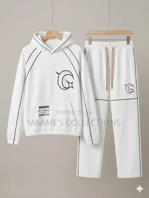 Men's Graphic Hoodie Tracksuit Set - 2-Piece