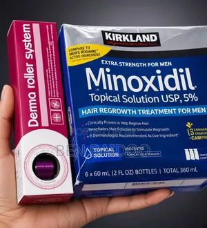 Kirkland Minoxidil 5% & Derma Roller Hair Kit