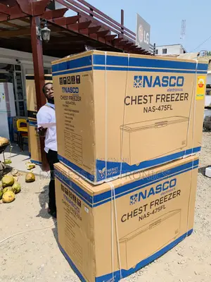 New Nasco 400L Chest Freezer - Black (NAS-475FL-B)