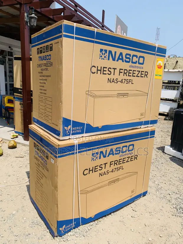Quality Sleek Nasco 400 Ltrs Chest Freezer – Black (NAS-475FL-B) - 1