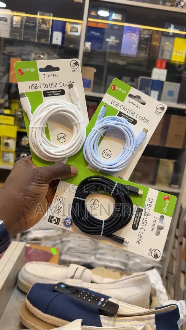 3 Meter USB C to C 60W Fast Charging Cable - 1