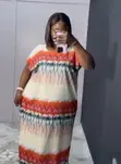 Quality Long Dress - Multi-Colour - 2