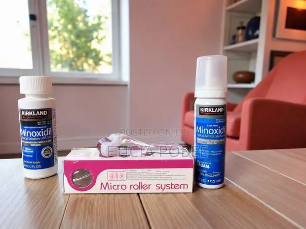 Kirkland Minoxidil 5% Solution + Foam + Micro Roller Set - 1