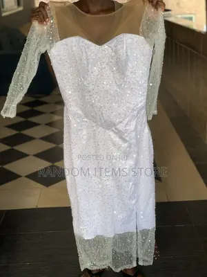 Corset Lace Dress - White, UK 12/14/16
