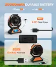 20000mAh Rechargeable Camping Fan with LED Light - 4