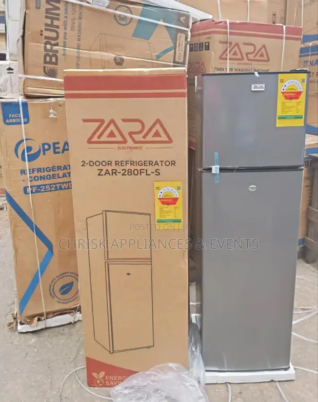 Zara 2-Door Refrigerator Zar-280fls 168L - 1