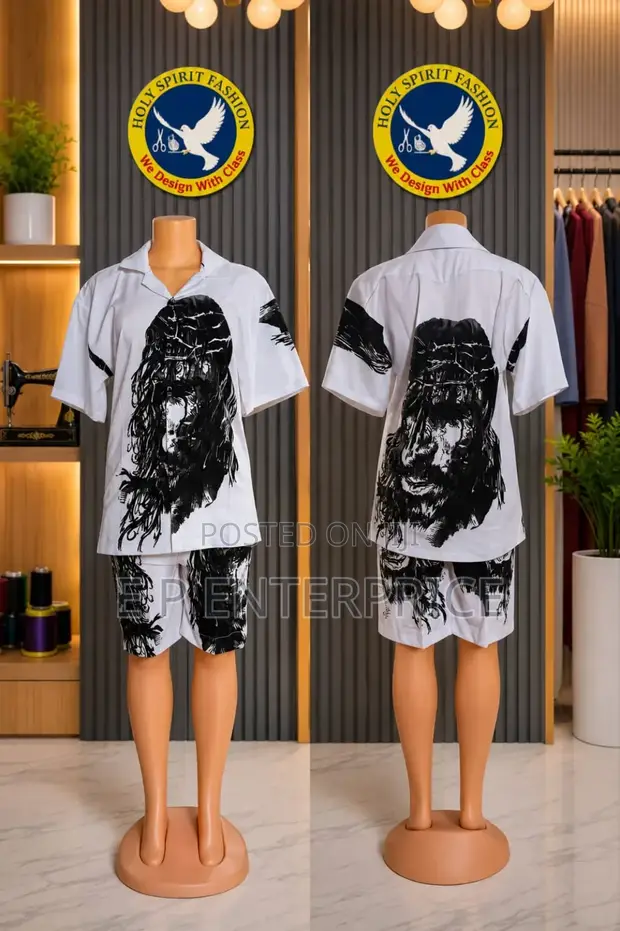 Men's Kaftan Top and Trousers - 1
