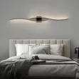 LED Wave Bedside Wall Lamp - 3-Color Dimmable - 2