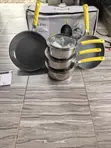 18pcs Stainless Steel Cookware Set with Yellow Handles - 3