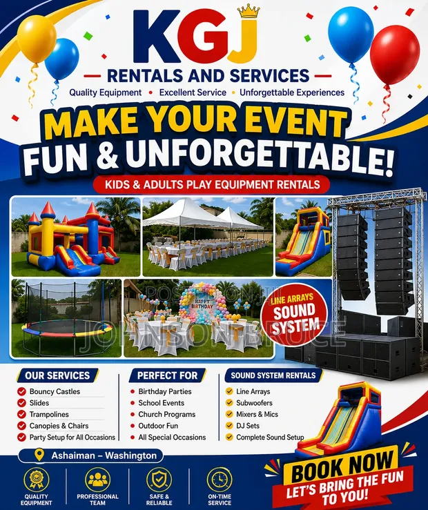 Kids and Adults Play Equipment Rentals - 1