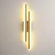 Gold 48CM Three-Color Light Minimalist Wall Lamp Acrylic Strip Light - 3