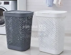 Modern Laundry Basket - White