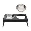 Anko Extra Large Twin Elevated Folding Pet Bowl - 1