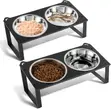 Anko Extra Large Twin Elevated Folding Pet Bowl - 2