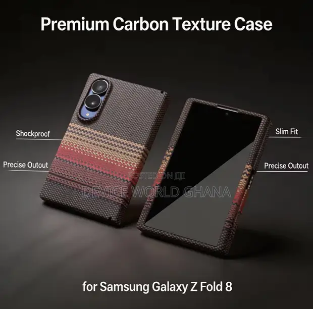 Kelvia Carbon Full Protection Case for Samsung Z Fold 8 & 8 Ultra - 1