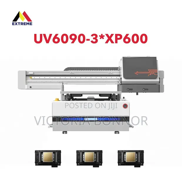 UV Printer 60x90cm - 3x XP600 Heads - 1