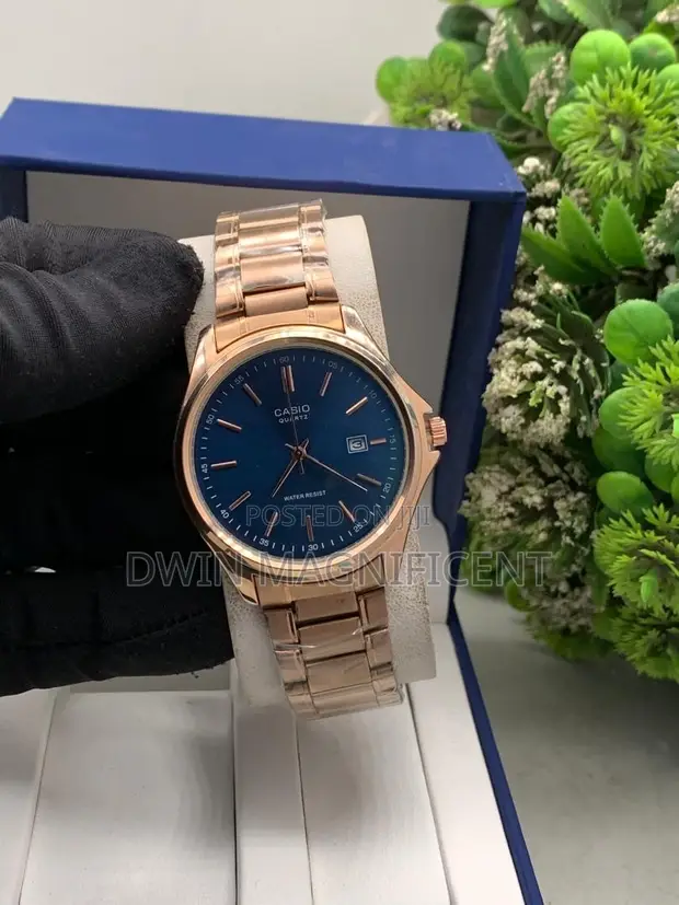Gold-Tone Casio Analog Watch - 1