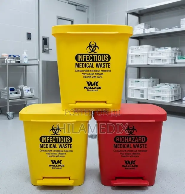 Medical Waste Pedal Bin - Brand New - 1