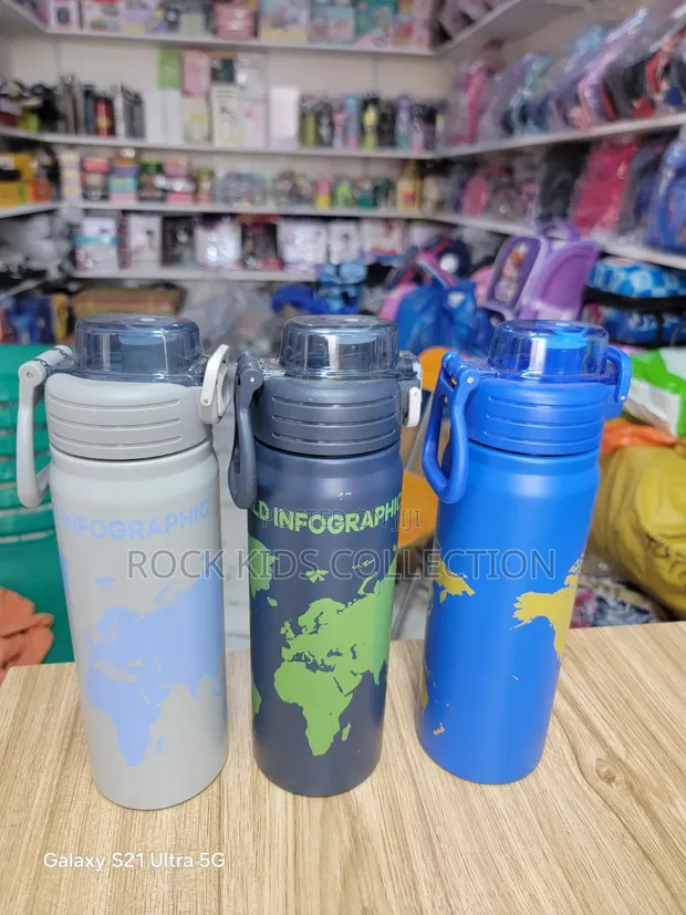 INFO Grafic Stainless Steel Water Bottle - 1