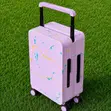 Peach Hand Luggage 8kg Traveling Bag with Lock - 1